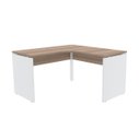 Ver imagem 1 de Mesa em L para Escritório 125x125 Pandin P25 - Naturalle/Branco
