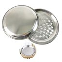 Ver imagem 5 de Bandeja Inox Redonda Multiuso Garçom Bar Restaurante 35 Cm