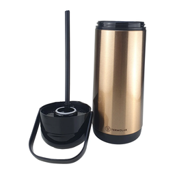 Garrafa Térmica Lúmina Inox Gold 1 Litro - 3