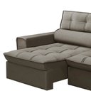 Ver imagem 3 de Sofá Retrátil Reclinável 3 Lugares 180cm Blanches F05 Veludo Castor - Mpozenato