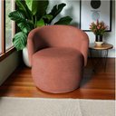 Ver imagem 7 de Poltrona Decorativa Beatriz Orgânica Bouclé Terracota