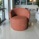 Ver mais imagens de Poltrona Decorativa Beatriz Orgânica Bouclé Terracota