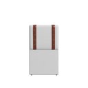 Ver imagem 2 de Cabeceira Solteiro Aline 9 0cm Corino Branco - Italian Flex