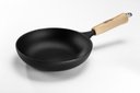 Ver imagem 1 de Frigideira Wok Ferro 28x6,5cm 3l Cabo Madeira – Panela Mineira
