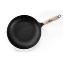 Ver imagem 7 de Frigideira Wok Ferro 28x6,5cm 3l Cabo Madeira – Panela Mineira