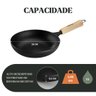 Frigideira Wok Ferro 28x6,5cm 3l Cabo Madeira – Panela Mineira - 4