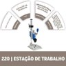 Micro Retífica 3000 Com 5 Acoplamentos, Tupia, Mesa, Guia, Mini Serra e Suporte DREMEL -220V - 2