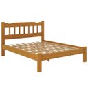 Ver imagem 1 de Cama Perola Queen 160 Madeira Maciça Reforçada Mel Nemargi