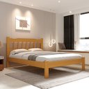 Ver imagem 3 de Cama Perola Queen 160 Madeira Maciça Reforçada Mel Nemargi