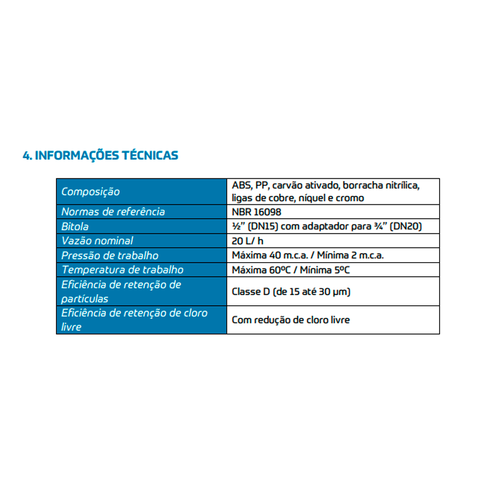 TORNEIRA DE MESA BICA MOVEL COM PURIFICADOR LAGUNE VITALITE CROMADO - 3