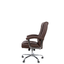 Ver imagem 4 de Cadeira de Escritório Modelo Presidente em Couro Sintético com Molas Ensacadas no Assento