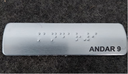 Ver imagem 2 de KIT 10 PLACAS BRAILE PARA CORRIMÃO ANDAR 9