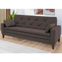 Ver imagem 3 de Sofá 2,08 Metros Linoforte Nature, 4 Lugares, Suede Veludo, Espuma D-33