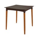 Ver imagem 1 de Mesa Tramontina Laura Rattan 70 Cm Polipropileno Marrom Pernas Madeira