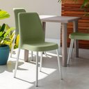 Ver imagem 6 de Jogo 4 Cadeiras Plásticas Tramontina Verde Oliva Summa Vanda Pernas em Alumínio Área Gourmet