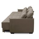 Ver imagem 4 de Sofá Retrátil e Reclinável 2,50m Mariah Veludo Capuccino Madelina Decor