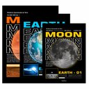 Ver imagem 4 de Kit 3 Quadro Decorativo Planeta Marte Lua Galáxia Moderno 28x20cm