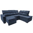 Ver imagem 7 de Sofá de Canto Direito 2,65x2,30m Retrátil e Reclinável com Molas Ensacadas Cama inBox Nobre