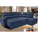 Ver imagem 1 de Sofá de Canto Direito 2,65x2,30m Retrátil e Reclinável com Molas Ensacadas Cama inBox Nobre