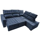 Ver imagem 6 de Sofá de Canto Direito 2,65x2,30m Retrátil e Reclinável com Molas Ensacadas Cama inBox Nobre