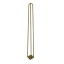 Ver imagem 5 de Kit 6 Pés de Metal 60 CM Hairpin Legs Mesa de Canto Aparador Dourado
