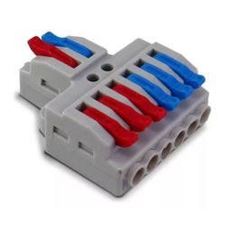 Kit 10 Conector Emenda Derivacao 2 Entradas 6 Saidas 32a Ate 4mm Sibratec - 1