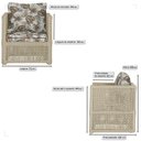 Ver imagem 2 de 3 Poltronas Madri Alumínio Corda Náutica Estofado 6 Trama Original