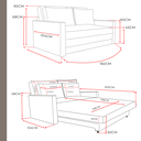Ver imagem 5 de Sofá Cama - Acquablock Impermeável - 180cm