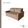 Sofá Cama - Acquablock Impermeável - 180cm - 4