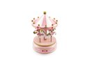 Ver imagem 1 de Caixa de Musica Carrossel Musical Cavalinhos de Plástico Decoração Para Quarto de Criança Bebê:Rosa/