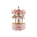 Ver imagem 4 de Caixa de Musica Carrossel Musical Cavalinhos de Plástico Decoração Para Quarto de Criança Bebê:Rosa/
