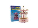 Ver imagem 3 de Caixa de Musica Carrossel Musical Cavalinhos de Plástico Decoração Para Quarto de Criança Bebê:Rosa/