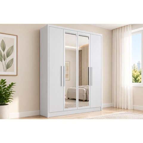 Guarda Roupa 4 Portas 2ESP Sevilha N. Horizonte Nev