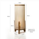 Ver imagem 5 de Luminária de Chão Ravely Abajur Estilo Japandi