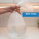 Ver imagem 5 de Saco de Lixo Branco para Banheiro e Pia Resistente Reforçado 34cm x 38cm 50 Unidades | Embalixo