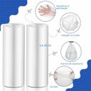 Ver imagem 3 de Saco de Lixo Branco para Banheiro e Pia Resistente Reforçado 34cm x 38cm 50 Unidades | Embalixo