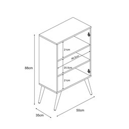 Organizador Armário Multiuso Lavand Quarto Sala Escritório:off-white - 5
