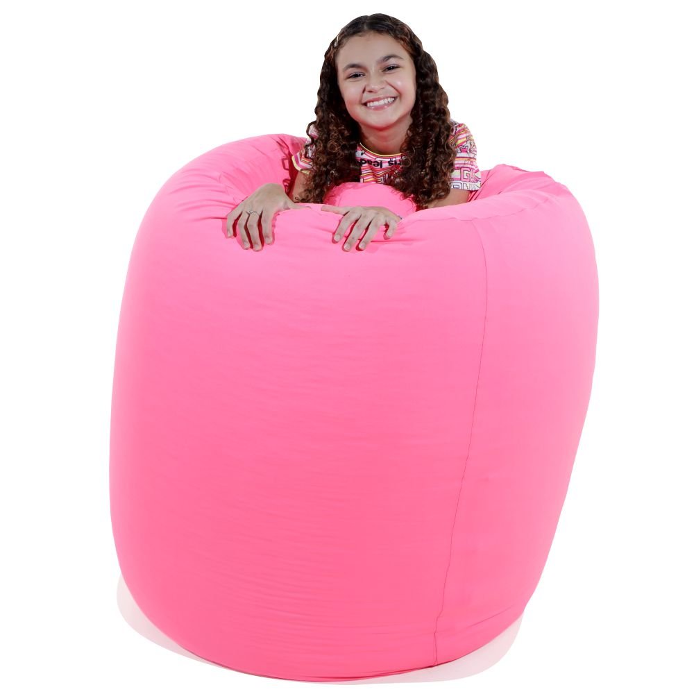 Pufe Rollo - Puff Sensorial com Enchimento de Perolas de Eps Cor Rosa - 3