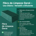 Ver imagem 4 de Kit Fibra Limpeza Geral Verde 26cm × 10cm – Multiuso para Piso, Parede, Bancada