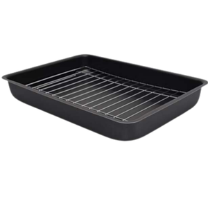 Forma Assadeira Antiaderente Com Grelha 5,3 Lts 41x30x5,5 Cm