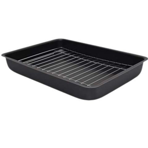 Forma Assadeira Antiaderente Com Grelha 5,3 Lts 41x30x5,5 Cm