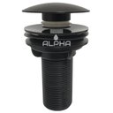 Ver imagem 3 de Válvula Ralo Click Preto Fosco Pia Lavatório Cuba 7/8 ABS