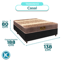 Ver imagem 3 de Cama Box Preto Casal + Colchão D26 Ortophedic Sankonfort