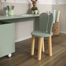 Cadeira Coelho Criativa Infantil para Crianças Estudar Desenhar 100% Mdf Bp Melaminico:verde Jade - 4