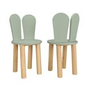 Ver imagem 6 de Cadeira Coelho Criativa Infantil para Crianças Estudar Desenhar 100% Mdf Bp Melaminico:verde Jade