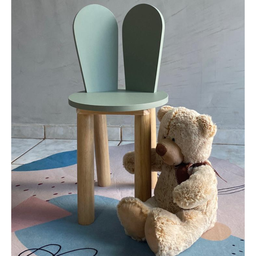 Cadeira Coelho Criativa Infantil para Crianças Estudar Desenhar 100% Mdf Bp Melaminico:verde Jade - 11
