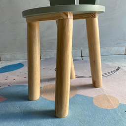 Cadeira Coelho Criativa Infantil para Crianças Estudar Desenhar 100% Mdf Bp Melaminico:verde Jade - 3