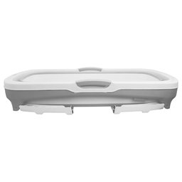 Banheira Portátil Dobrável Extra Grande Clingo C6024 Branco/Cinza - 7