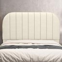 Ver imagem 5 de Cabeceira Cama Box Queen Estofada Orgânica 160cm Alice W01 Facto Pérola Metalizado - Lyam Decor