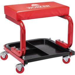 Banqueta Banquinho para Mecânico Worker 100kg com Rodas - 1